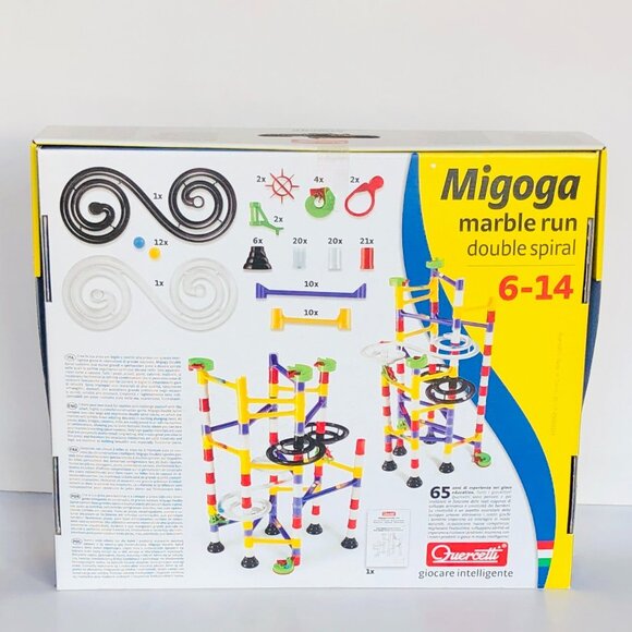 Quercetti  111 Pcs Migoga Marble Run Double Spiral  New Sealed 6-14 Years Old - Picture 10 of 14